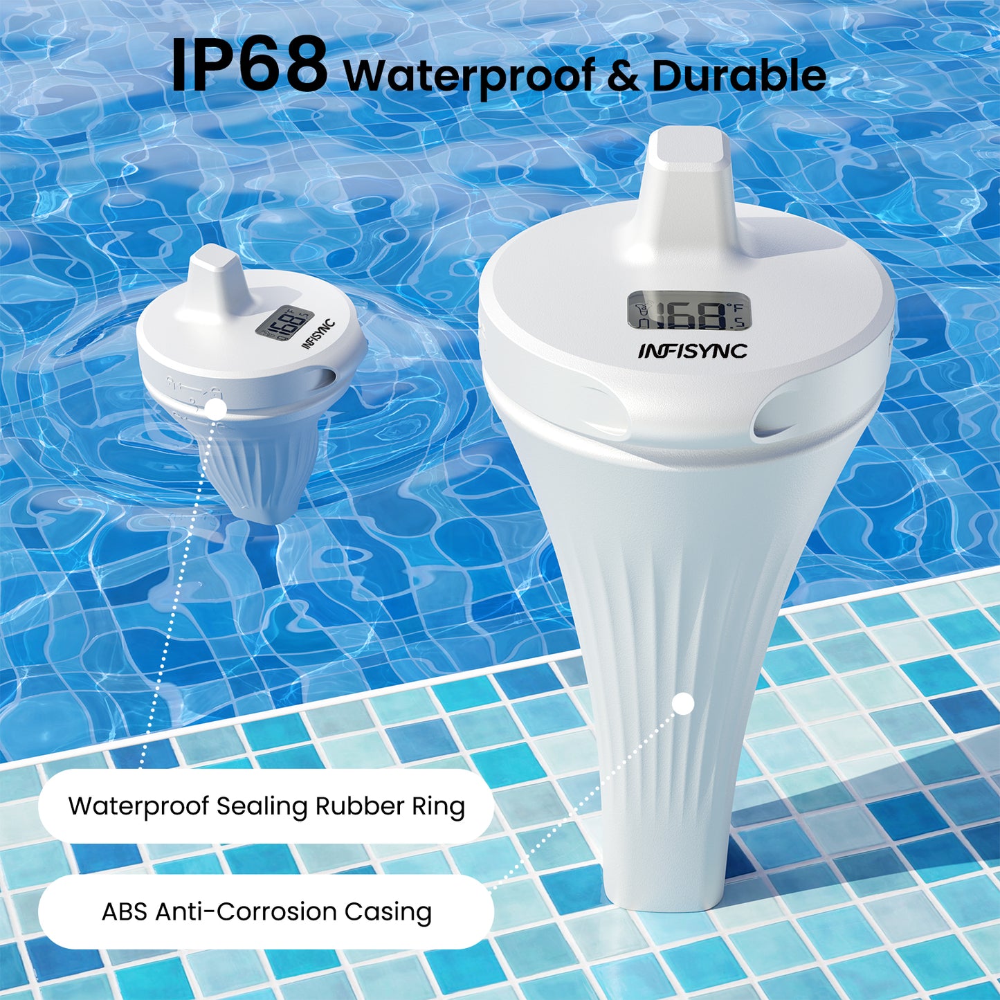 INFISYNC Drahtloses Poolthermometer