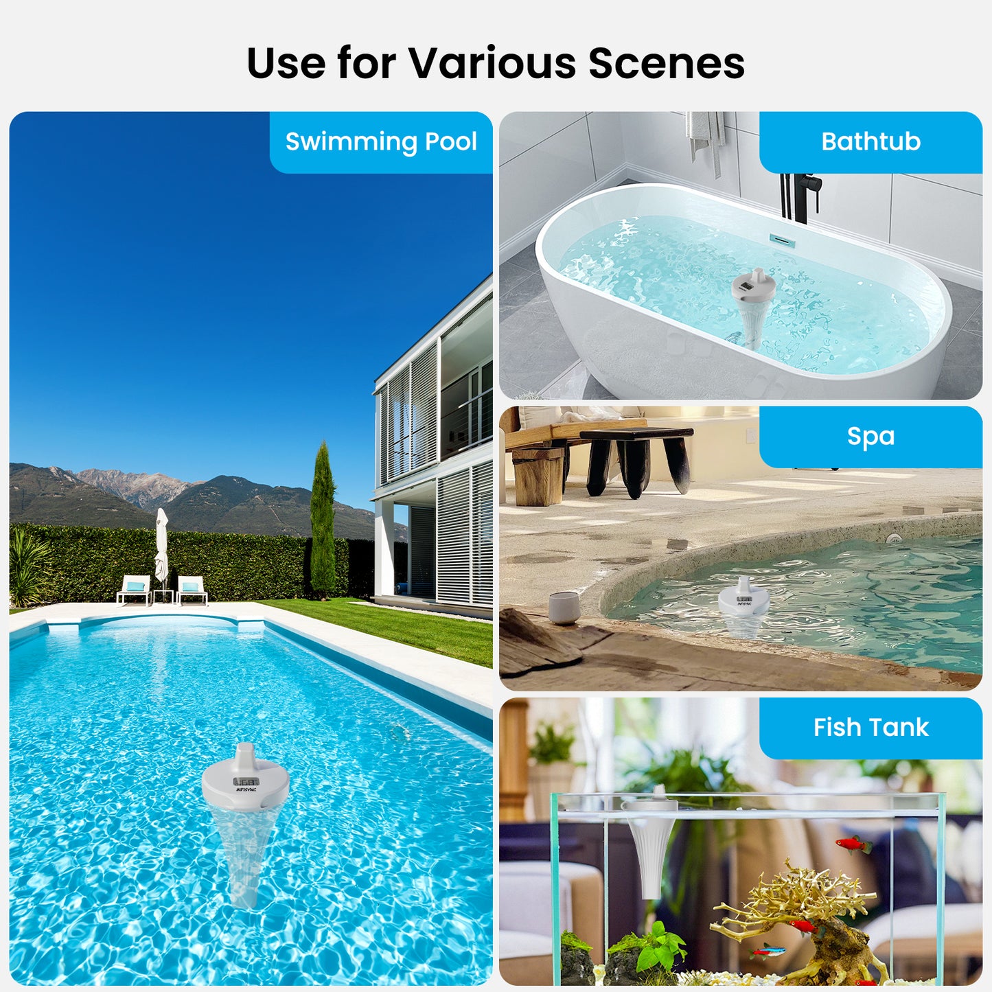INFISYNC Drahtloses Poolthermometer