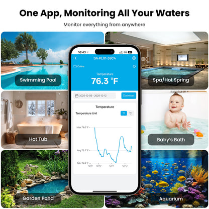 INFISYNC PL-01 Smartes WLAN-Poolthermometer